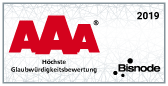 Bewertung höchster Vertrauenswürdigkeit AAA